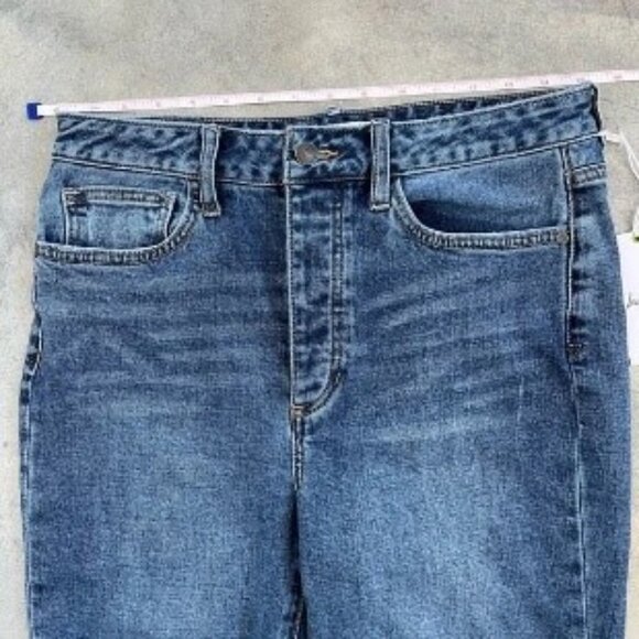 ✨2X HP✨NWT Sam Edelman Stiletto High Rise Straight Raw Edge Hem Jeans - Size 4 - Picture 10 of 13